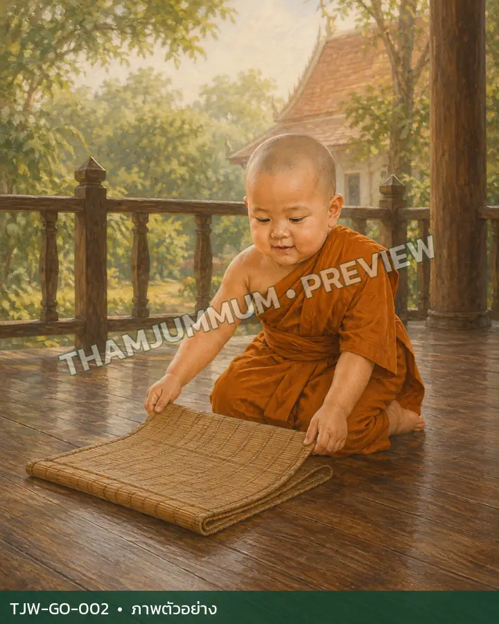 TJW-GO-002 เสื่อผืนเล็กที่พับเรียบ