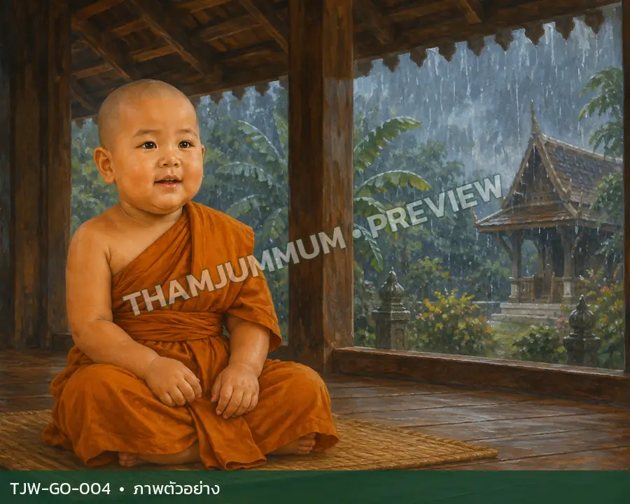 TJW-GO-004 ฝนใต้ชายคาไม้