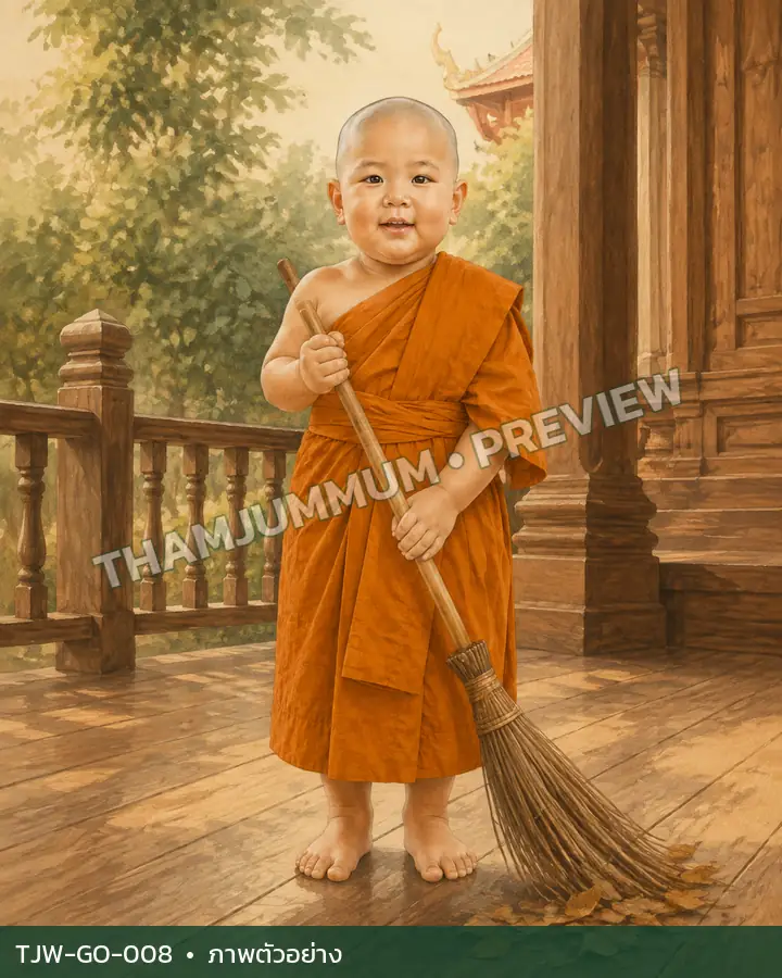 TJW-GO-008 รอยกวาดบนพื้นไม้