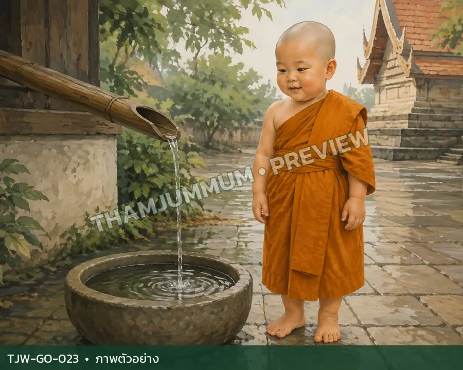 TJW-GO-023 น้ำจากรางไม้