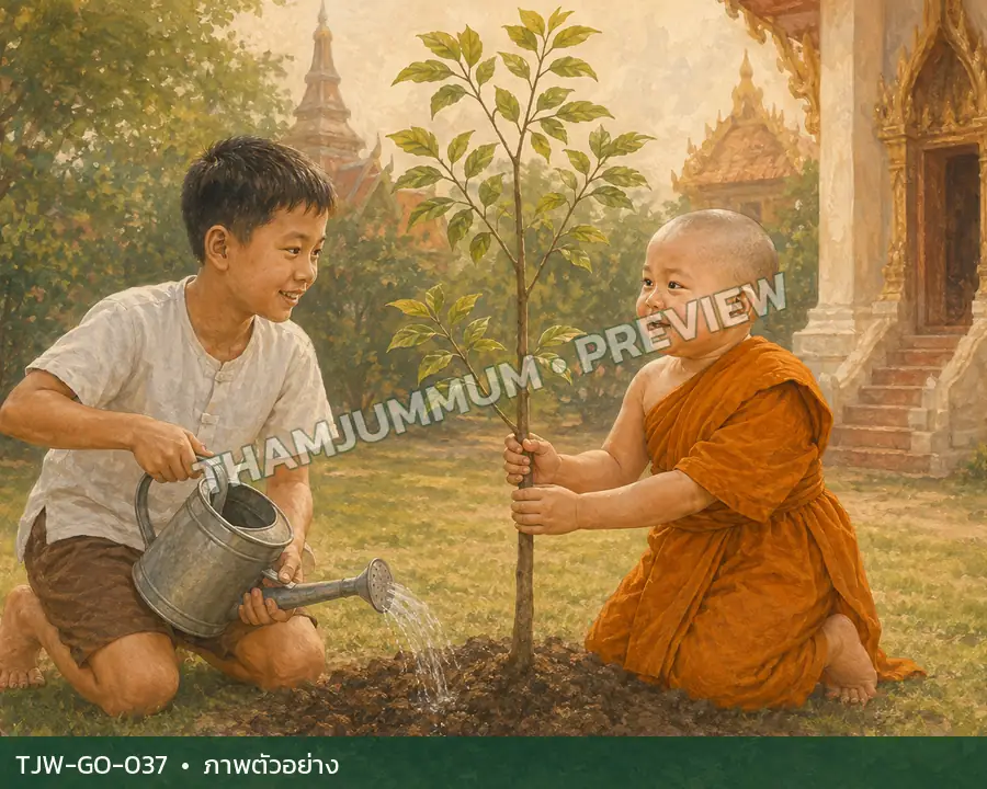 TJW-GO-037 ช่วยกันปลูกต้นไม้
