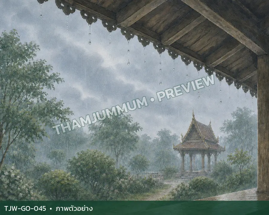 TJW-GO-045 รอยฝนบนชายคา