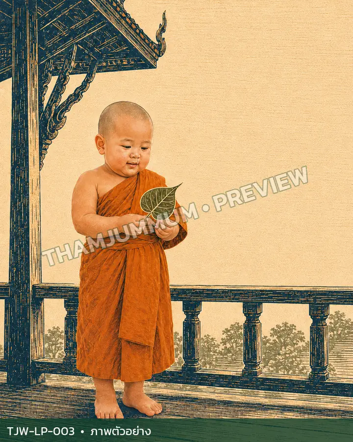 TJW-LP-003 ใบโพธิ์หนึ่งใบ