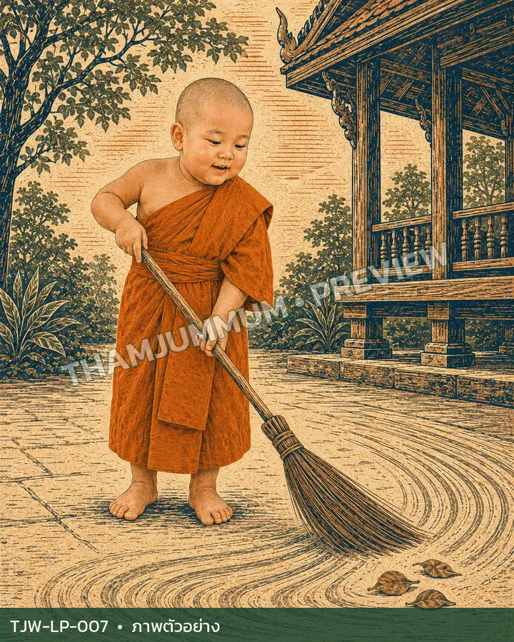 TJW-LP-007 หนึ่งไม้กวาดหลายรอย