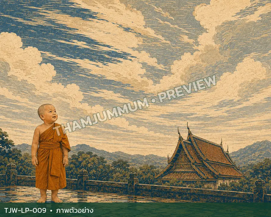 TJW-LP-009 เมฆเปิดเหนือหลังคา