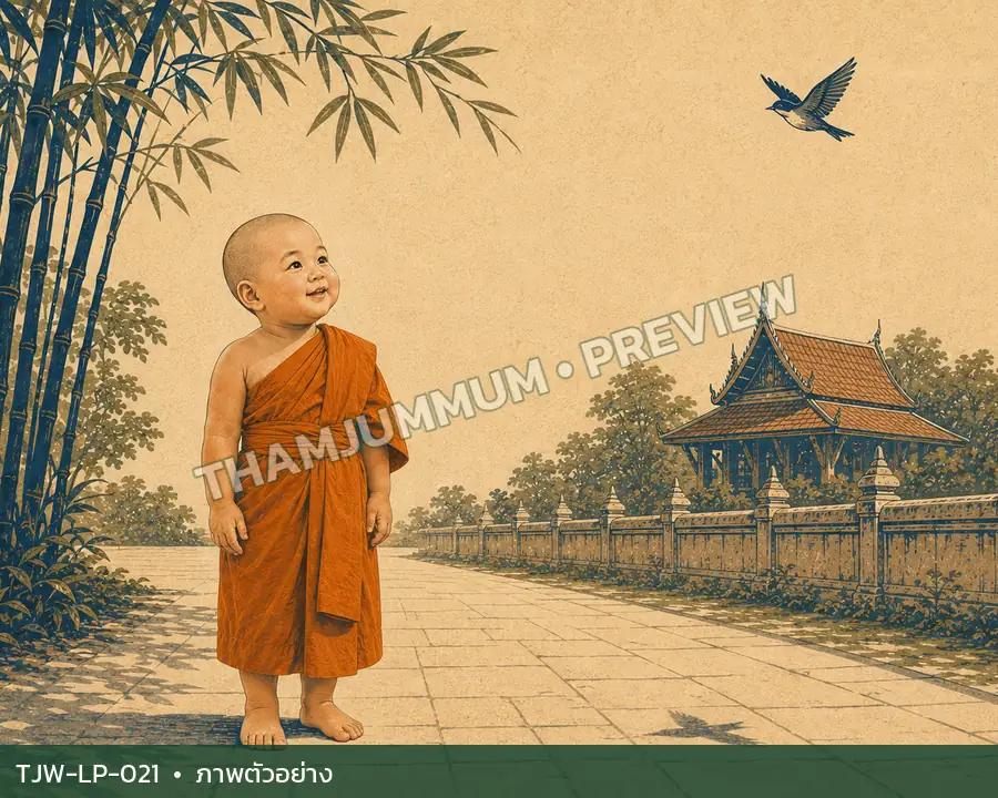TJW-LP-021 เงานกเหนือทางเดิน