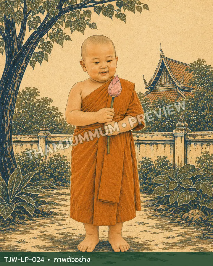 TJW-LP-024 ดอกบัวก่อนบาน