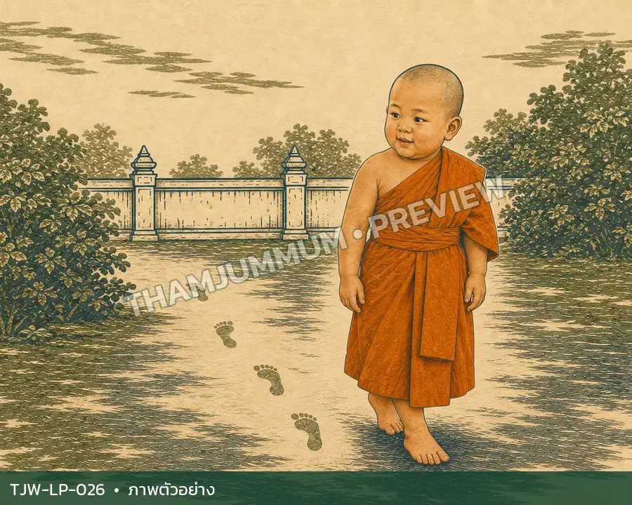 TJW-LP-026 รอยเท้าบนดินหลังฝน