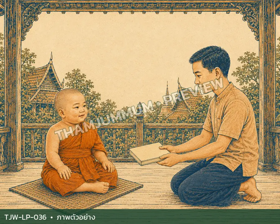 TJW-LP-036 สองมือส่งหนังสือ