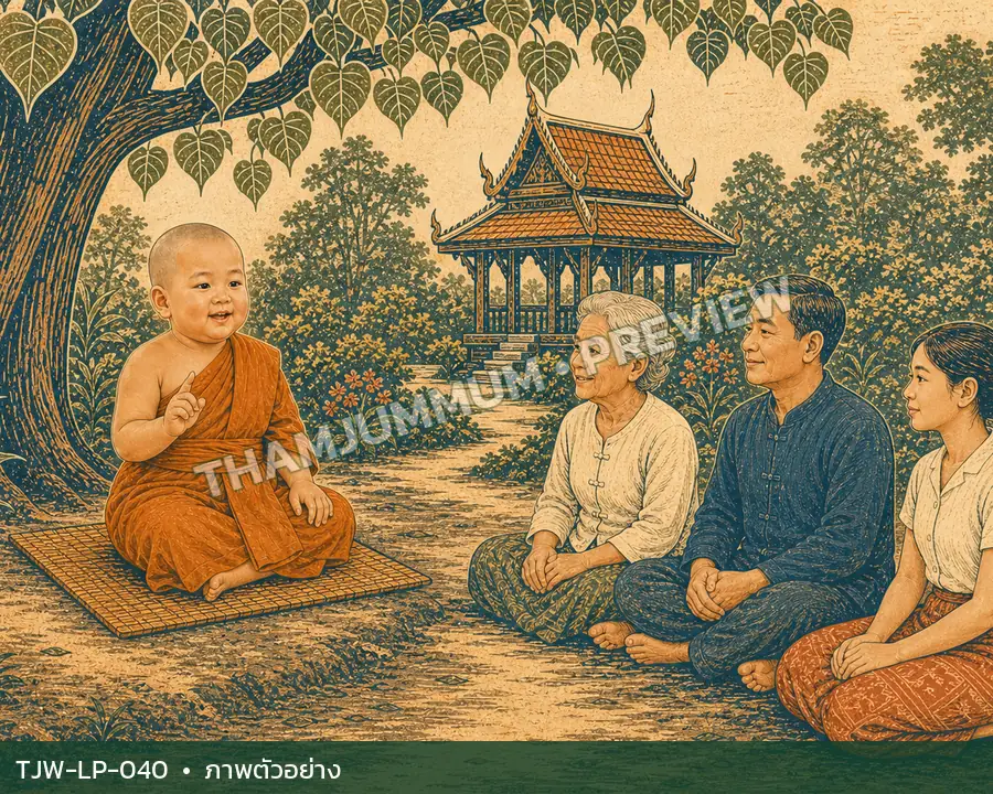 TJW-LP-040 ฟังธรรมใต้เงาไม้