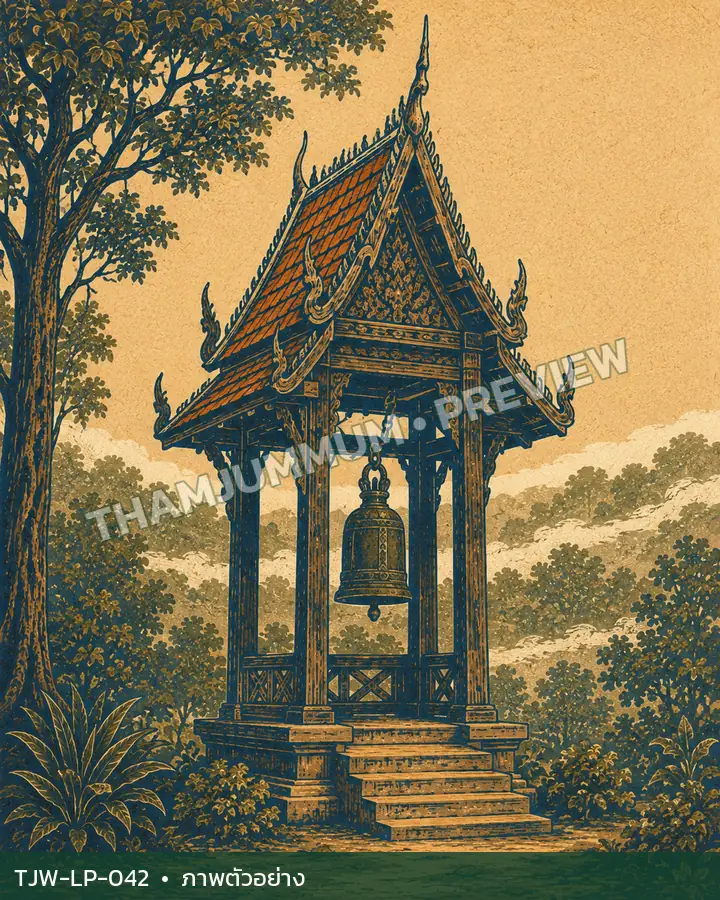 TJW-LP-042 หอระฆังในหมอก