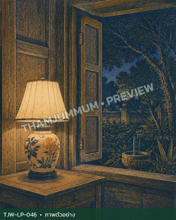 TJW-LP-046 โคมกับหน้าต่างเปิด