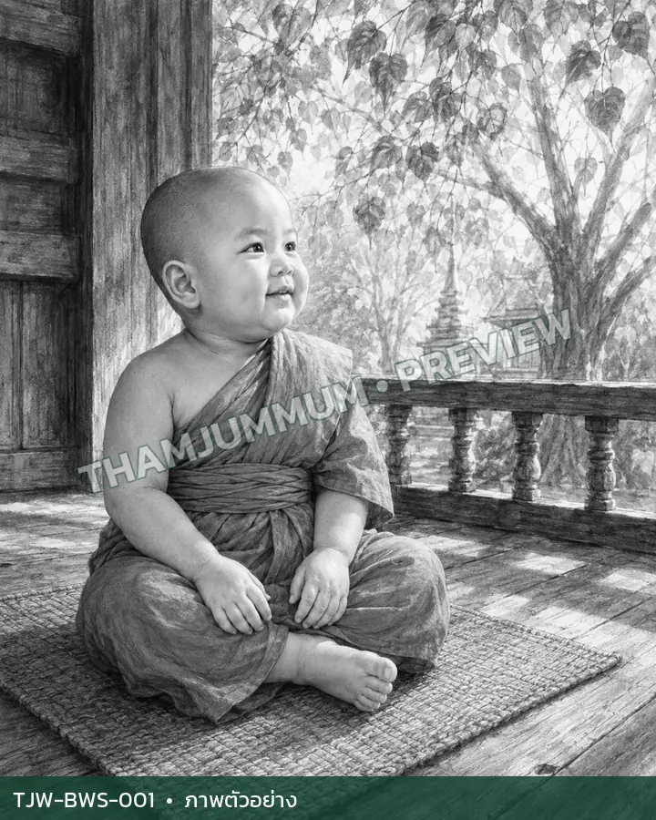 TJW-BWS-001 แสงเช้าบนระเบียงเก่า