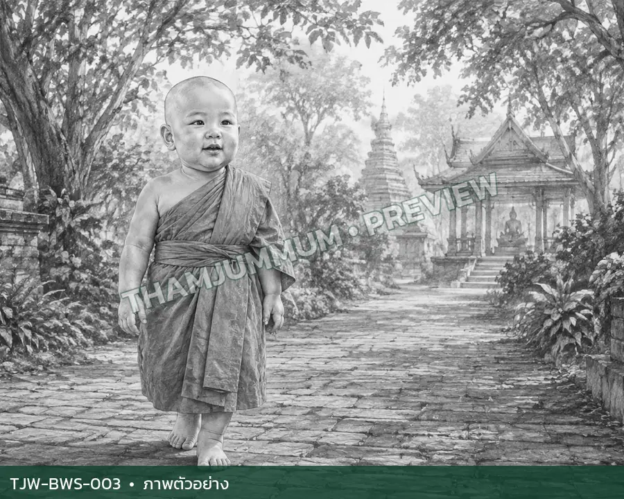 TJW-BWS-003 ทางอิฐในหมอกเทา