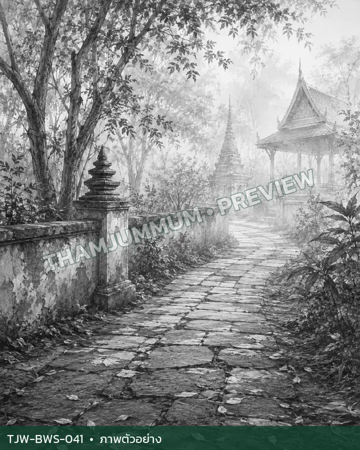 TJW-BWS-041 ทางเดินวัดในหมอกขาว