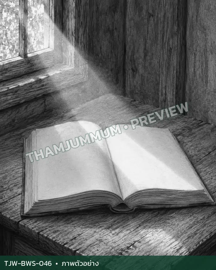 TJW-BWS-046 ลำแสงบนหนังสือ