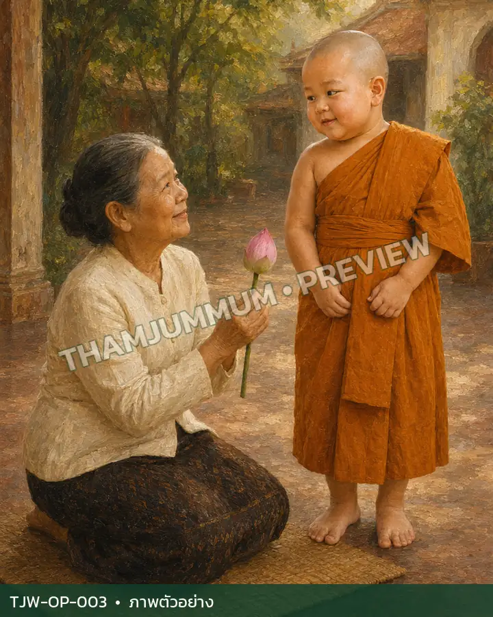 TJW-OP-003 ดอกบัวที่มอบด้วยความอบอุ่น