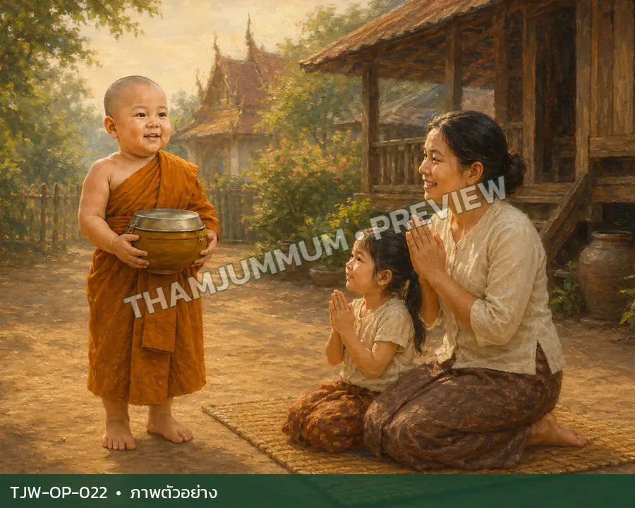 TJW-OP-022 พรยามเช้าหลังใส่บาตร