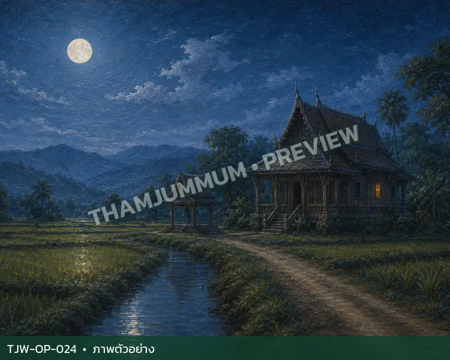 TJW-OP-024 จันทร์สงบเหนือวัด