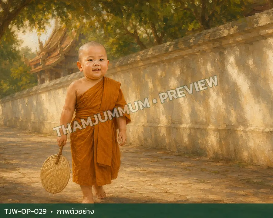 TJW-OP-029 พัดใบตาลในบ่ายอุ่น