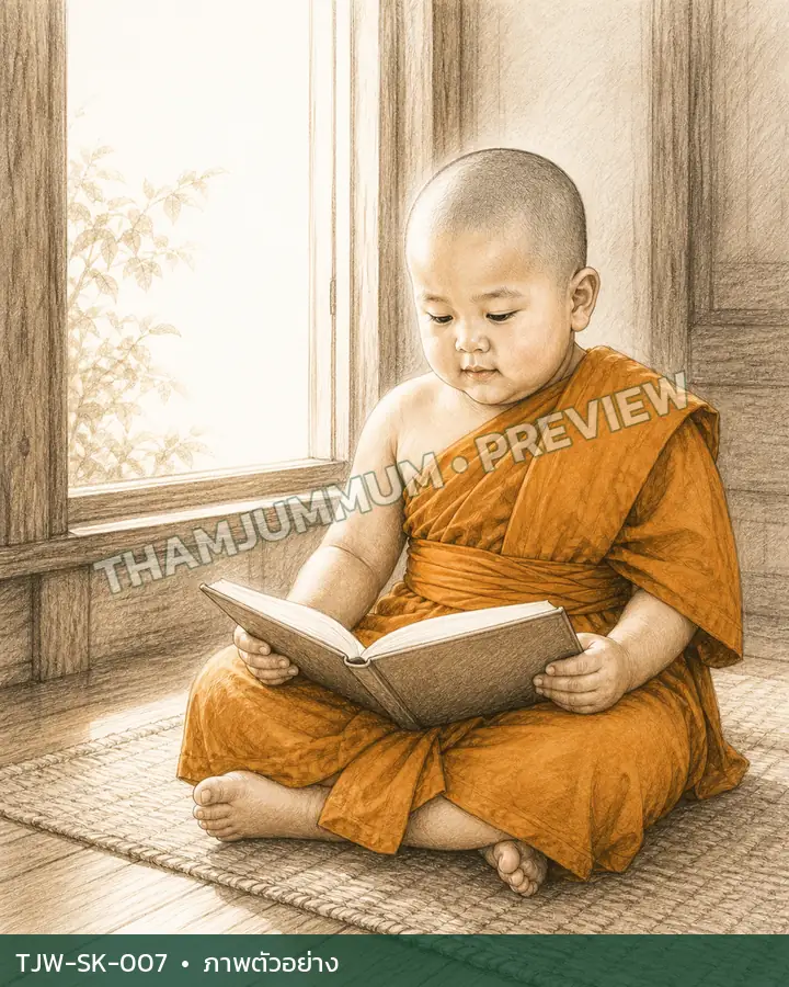 TJW-SK-007 แสงขาวจากหน้าต่าง
