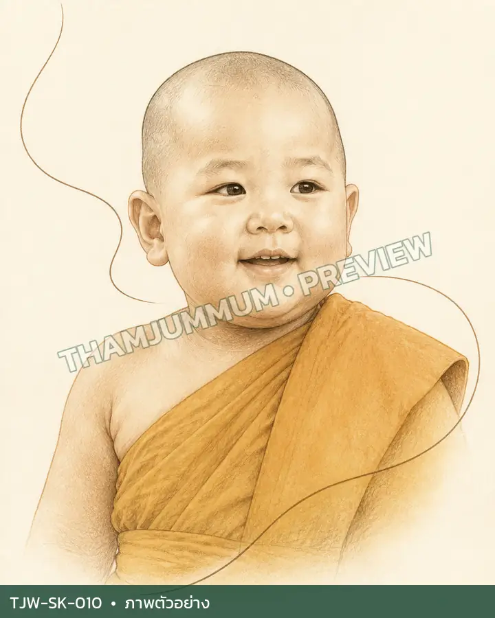 TJW-SK-010 รอยยิ้มเส้นเดียว