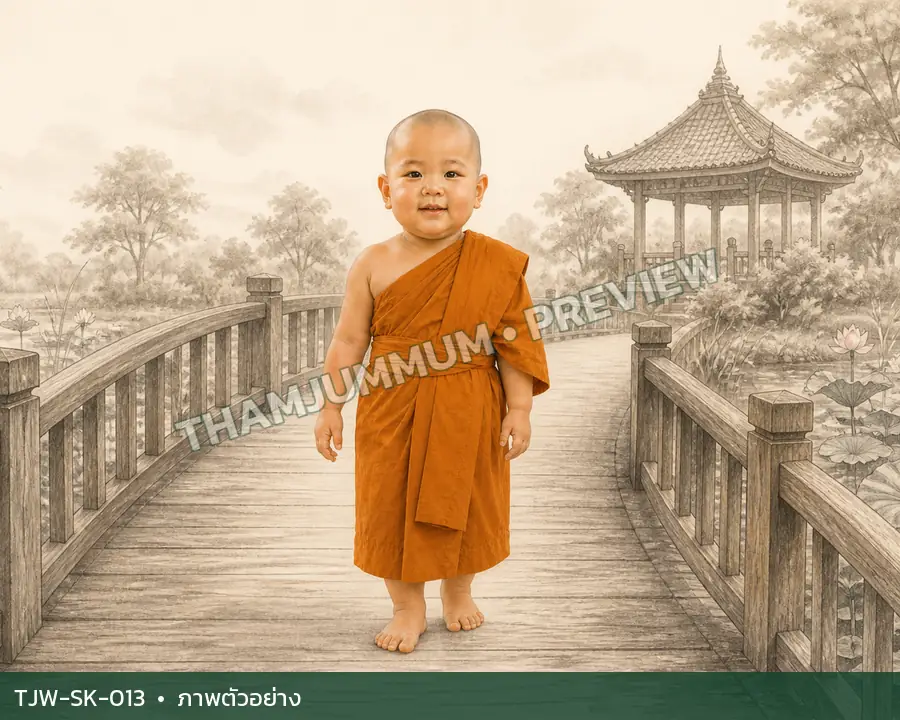 TJW-SK-013 ทางโค้งสู่สวนบัว