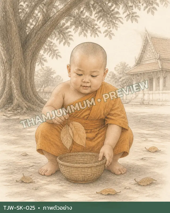 TJW-SK-025 เก็บใบไม้หนึ่งกำมือ