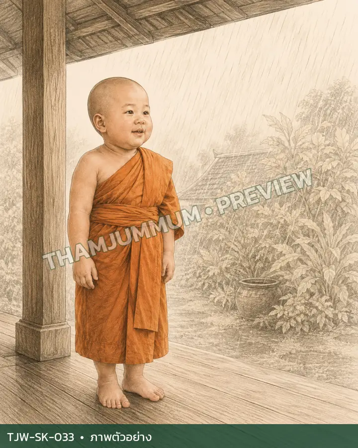 TJW-SK-033 ฝนเส้นเฉียง