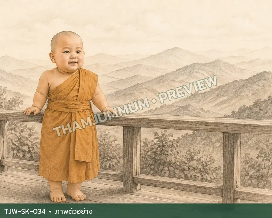 TJW-SK-034 ภูเขาไกลในเช้าวันใหม่
