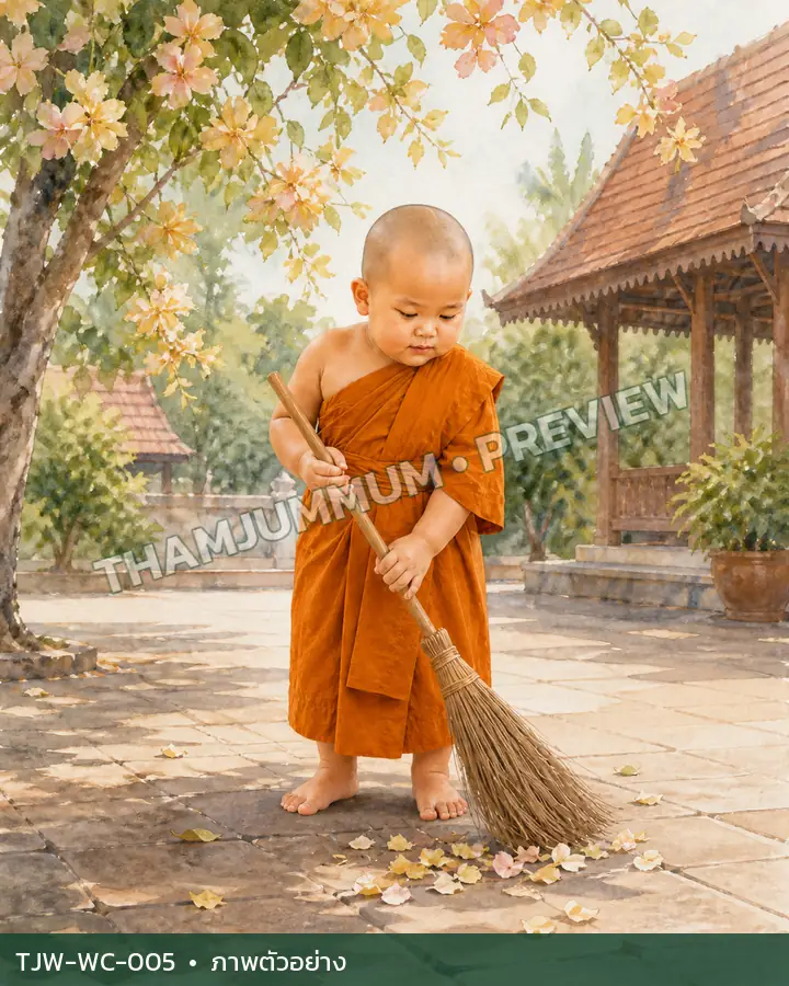 TJW-WC-005 ดอกไม้ที่ลานกว้าง