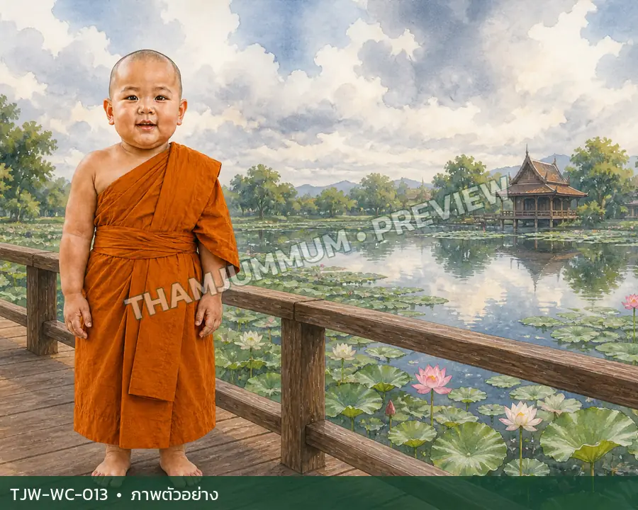 TJW-WC-013 เงาเมฆเหนือบึงบัว