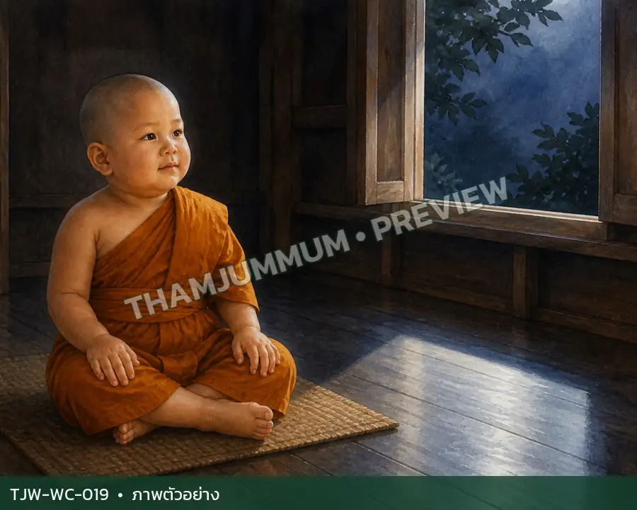 TJW-WC-019 แสงจันทร์บนพื้นไม้