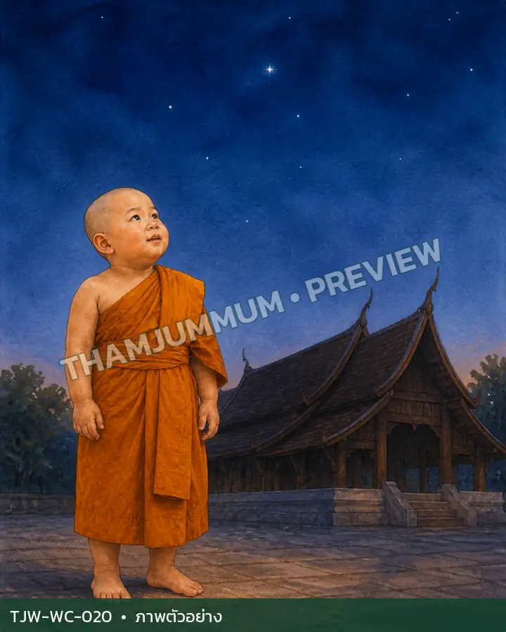 TJW-WC-020 ดาวเหนือหลังคาวัด