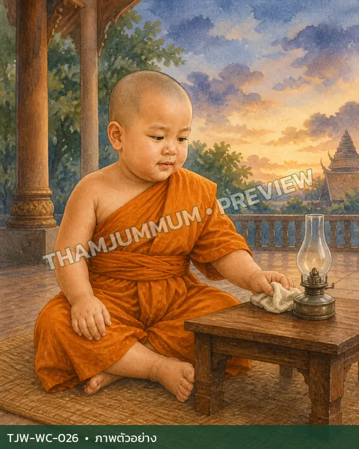 TJW-WC-026 โคมดวงเล็กก่อนค่ำ