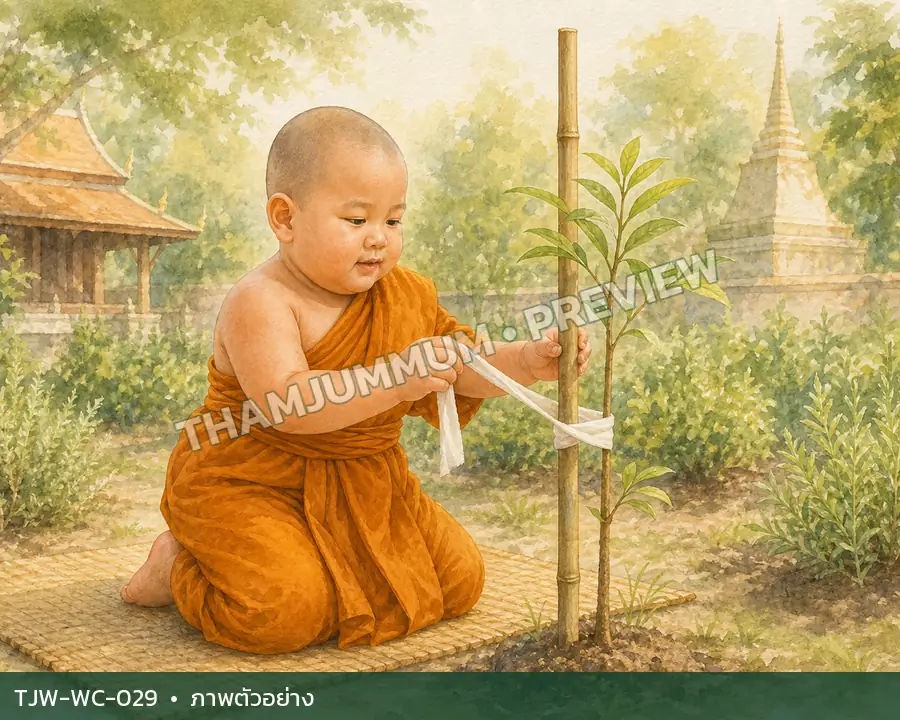 TJW-WC-029 ต้นไม้ที่มีไม้ค้ำ