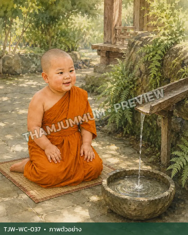 TJW-WC-037 เสียงน้ำจากรางไม้