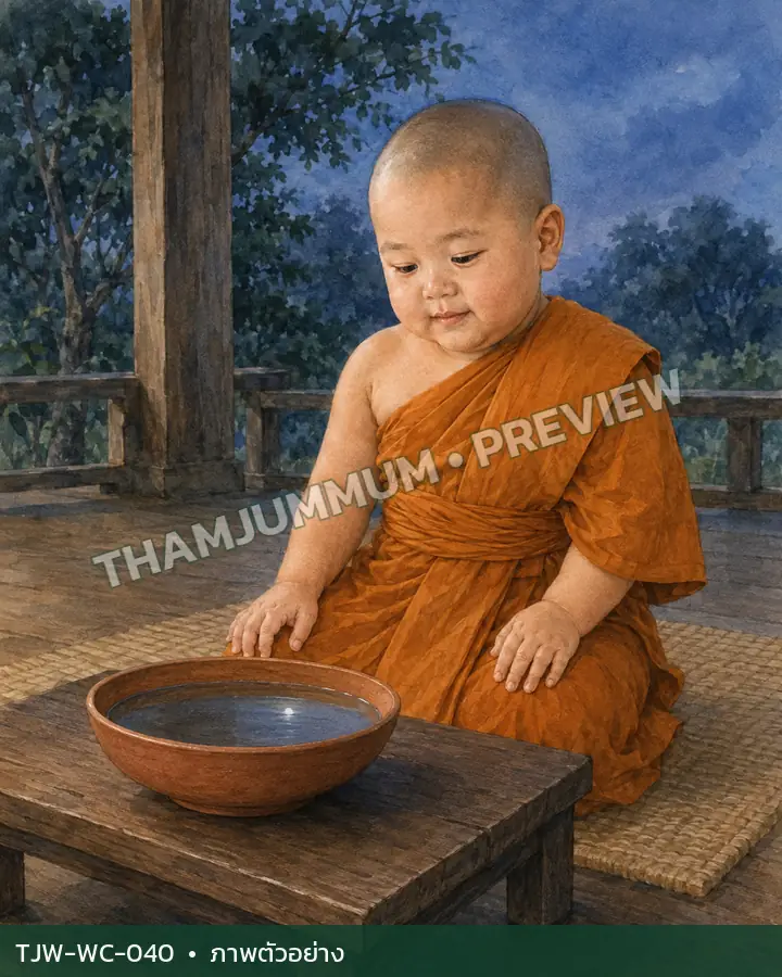 TJW-WC-040 ดวงจันทร์ในถ้วยน้ำ
