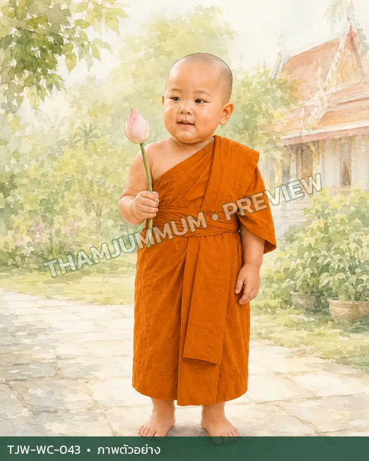 TJW-WC-043 ดอกบัวสำหรับวันสำคัญ